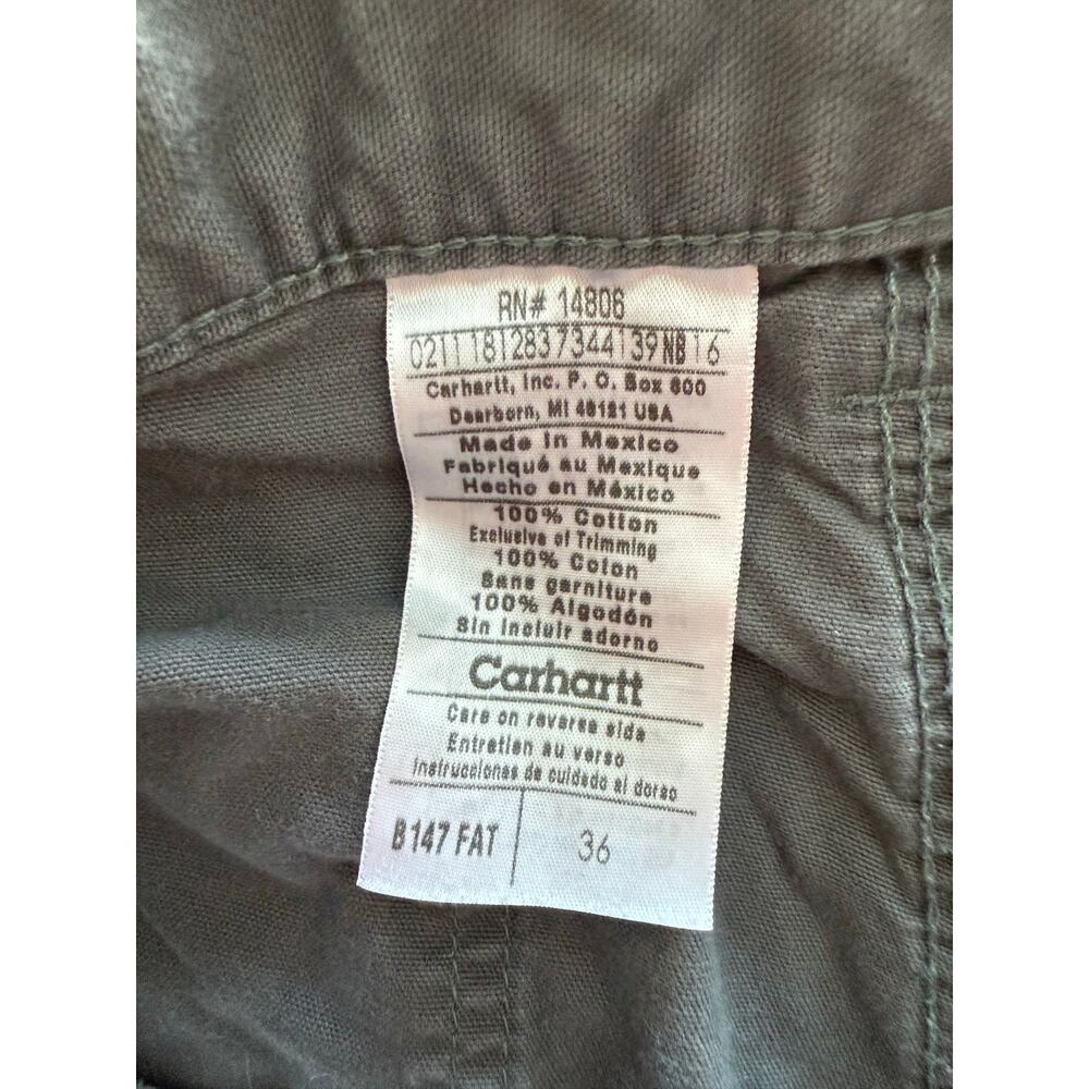 Carhartt Gray Cargo Shorts with Relaxed Fit - Picture 3 of 4